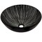Novatto GODERE Glass Vessel Bathroom Sink Set in Matte Black NOHP-G023MB - alternate 5